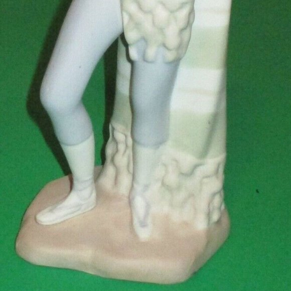 Porceval Spain Unglazed Figurine Porcelain Statue of Man with Blanket Matador? - Picture 6 of 13